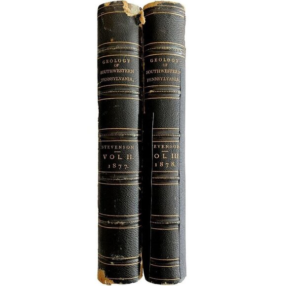 Geology Of Southwestern Pennsylvania Lot Of 2 1877-78 Victorian Coal WHBS - Picture 3 of 10